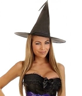 Sexet hekse kostume med hat